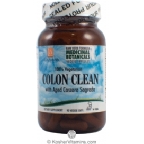 L.A. Naturals Kosher Colon Clean with Aged Cascara Sagrada 90 Vegetable Capsules
