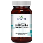 Kovite Kosher Echinacea & Goldenseal 100% Vegetarian 90 Vegetable Capsules 