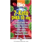 Bio Nutrition 7-Keto DHEA 50 Mg Vegetarian Suitable Not Certified Kosher 50 Vegetarian Capsules