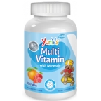 Yum V’s Kosher Complete Multivitamin + Mineral Formula Chewable Gummies - Fruit Flavor  120 Jellies