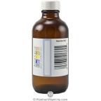 Aura Cacia Empty Glass Amber Bottle with Writable Label 2  OZ