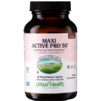 Maxi Health Kosher Active Pro-50 Ultra Protection 50 Billion Live Probiotics Delayed Release 60 Maxicaps