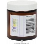 Aura Cacia Amber Wide Mouth Glass Jar with Writable Label 4 OZ