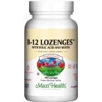 Maxi Health Kosher B12 Lozenges with Folic Acid and Biotin  180 Chewables