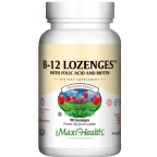 Maxi Health Kosher B12 Lozenges with Folic Acid and Biotin  90 Chewables