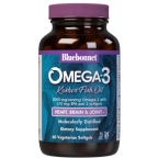 Bluebonnet Natural Omega-3 Kosher Fish Oil 60 Vegetarian Softgels