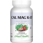 Maxi Health Kosher Cal Mag K - D Calcium Magnesium  Bone And Joint 120 Capsules 