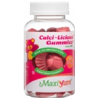 Maxi Health Kosher Calci-Licious! Calcium Gummies with D3 Cherry Flavor  60 Jellies