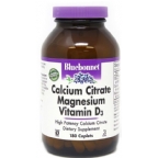Bluebonnet Kosher Calcium Citrate Magnesium Plus Vitamin D3 180 Caplets