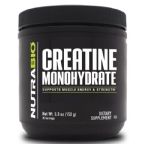 NutraBio Kosher Creatine Monohydrate Powder 5.3 oz
