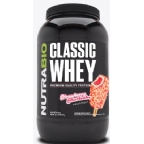 NutraBio Kosher Classic Whey Concentrate Protein Strawberry Shortcake Dairy 2 LB