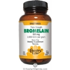 Country Life Kosher Triple Strength Bromelain 500 mg 60 Tablets
