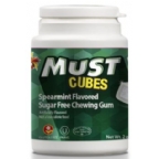 Elite Kosher Must Chewing Gum Cubes - Spearmint Flavor Sugar Free 2 Oz
