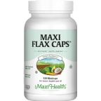 Maxi Health Kosher Maxi Organic Flaxseed Oil Caps 1400 Mg  120 Maxicaps