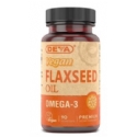 Deva Nutrition Organic Vegan Flaxseed Oil Omega-3 Not Certified Kosher 90 Vegan Capsules 