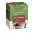 Teeccino Kosher Organic Herbal Tea Dark Roast French Roast - 10 Tea Bags 6 Pack