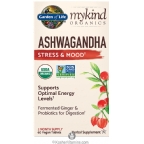 Garden of Life Kosher mykind Organics Ashwagandha Stress & Mood 60 Vegan Tablets