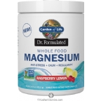 Garden of Life Kosher Dr. Formulated Whole Food Magnesium Anti Stress+Calm+Regularity Raspberry Lemon Flavor 14.9 OZ
