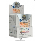 Garden of Life Kosher Sport Organic Plant-Based Energy + Focus Sugar Free Blackberry Cherry  12 Packets