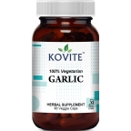 Kovite Kosher Organic Garlic 500 mg 100% Vegetarian 90 Vegetable Capsules 