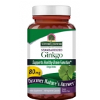 Natures Answer Standardized Ginkgo Leaf Extract Vegetarian Suitable not Certified Kosher  60 Vegetable Capsules