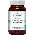 Kovite Kosher American Ginseng Root 400 mg Full Spectrum  60 Vegetable Capsules 