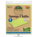 If You Care Kosher 100% Natural Sponge Cloths - 5 Count 3 Pack