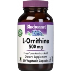 Bluebonnet Kosher L-Ornithine 500 mg 50 Vegetable Capsules