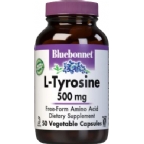 Bluebonnet Kosher L-Tyrosine 500 mg 50 Vegetable Capsules