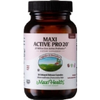 Maxi Health Kosher Active Pro-20 Intestinal Protection 20 Billion Live Probiotics Delayed Release 30 Capsules