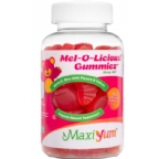 Maxi Health Kosher Mel-O-Licious! Gummies Melatonin 1 mg - Assorted Fruit Flavor 60 Gummies