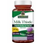 Natures Answer Standardized Milk Thistle Seed Extract Vegetarian Suitable not Certified Kosher 60 Vegetable Capsules