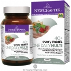 New Chapter Kosher Every Man One Daily Multi Vitamin 40+  96 Tablets