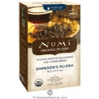 Numi Tea Kosher Organic Emperor’s Puerh Pack of 6 16 Bags of Tea