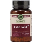 NutraLife Kosher Folic Acid 800 Mcg Chewable Strawberry Flavor 180 Tablets