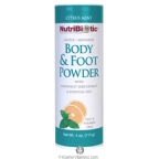 NutriBiotic Body & Foot Powder Citrus Mint 4 Oz