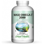 Maxi Health Kosher Maxi Omega-3 2000 Fish Oil EPA/DHA  200 Softgels