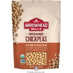 Arrowhead Mills Kosher Organic Chickpeas (Garbanzos) 6 Pack 16 OZ
