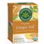 Traditional Medicinals Kosher Organic Digestive Ginger Aid Caffeine Free Pack of 6 16 Tea Bags