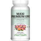 Maxi Health Kosher Maxi Premium EPO - Evening Primrose with Flax Seed Oil (Omega-3, 6 & 9) 180 Liquid MaxiCaps