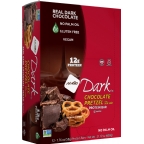 NuGo Nutrition Kosher Dark 10g Protein Bar Chocolate Pretzel with Sea Salt Parve 12 Bars