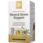Solgar Sleep & Stress Support Melatonin Free - Vegan Suitable Not Certified Kosher 30 Capsules