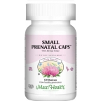Maxi Health Kosher Small Prenatal Caps with Methyl Folate 120 Maxicaps