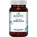 Kovite Kosher Organic Spirulina 450 mg. 90 Vegetable Capsules 