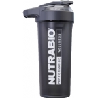 NutraBio Kosher Sport Shaker - Onyx Black 27 oz