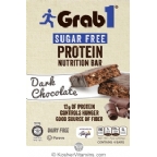 Grab1 Kosher Sugar Free Protein Nutrition Bar Dark Chocolate Parve 4 Bars