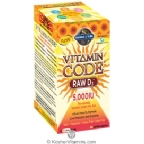 Garden of Life Kosher Vitamin Code RAW D3 5000 IU 60 Capsules