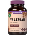 Bluebonnet Kosher Standardized Valerian Root Extract 250 Mg 60 Vegetable Capsules