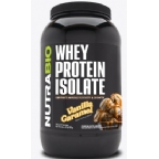 NutraBio Kosher 100% Whey Protein Isolate - Vanilla Caramel Dairy 2 LB