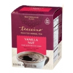 Teeccino Kosher Herbal Coffee Alternative Medium Roast Vanilla Nut - 10 tea bags 6 Pack
